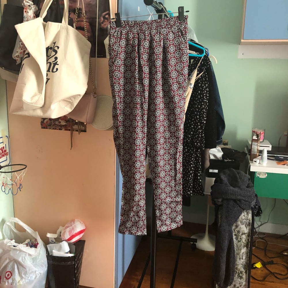 Forever21 Satin Printed Pants